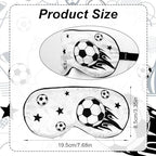 Soccer Sleep Mask for Teens, Football Themed Blackout Eye Sleeping Mask with Adjustable Elastic Strap Soft & Breathable Eye Cover for Home Office Travel Party