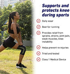 Neo-G Knee Compression Sleeve for Sports - Breathable, Lightweight, Elastic Knee Sleeve for running, Compression Knee Sleeve for knee pain, Meniscus Tear, Sprains, Strains, Injury Recovery - M