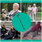 97cm/38in Folding Cane, 10-Level Adjustable Height Walking Stick, Lightweight Portable Cane with LED Charge Flashlight(A,96.5cm/38in)