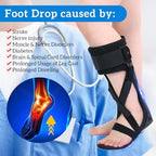 Drop Foot Stabilizer for Men & Women - AFO Foot Drop Brace - Drop Foot Braces for Walking - AFO Brace Walking with Shoe - Ankle Foot Orthosis for Stroke (Right, Medium)