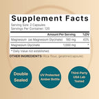 NatureBell Magnesium Glycinate 1,000mg, 240 Capsules | 500mg per Capsule | 100% Chelated & Purified | Sleep, Muscle & Nerve Support | Non-GMO, Gluten-Free