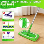 6 Pack Multicolor Reusable Microfiber Mop Pads Refills - Compatible with Swiffer Sweeper, Machine Washable Wet Dry Mopping Cloths for Hardwood Laminate Tile Floor Cleaning
