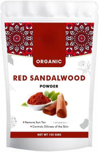 Generic Red Sandalwood Face pack Powder for Women | 100% Pure, Natural No Chemical | Laal Raktha Chandan for Healthy Glowing Skin & De-Tan | for Puja, Skin & Face Care -100 gm