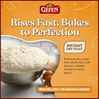 Gefen Instant Natural Dry Yeast, 1 LB Bag, Great for Breads & Challah, Certified Kosher