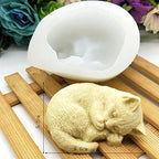 Candle 10 * 7 * 6 Silicone Cat Cute Cat Soap for Candles Mousse Cake 3D Cartoon Cat DIY Baking
