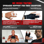 Grappz Middle Finger Brace Compression Gloves – Athletic Buddy Tape & Trigger Finger Splint Alternative – Finger Sleeve & Brace, Arthritis Pain Relief & Joint Stabilizer for All Sports – Unisex M