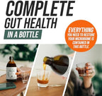 Flora Biome - Live Probiotic, Prebiotic, & Postbiotic – Organic Live-Culture – 10 Probiotic Strains, 18 Fermented Herbs - Complete Gut Health & Microbiome Optimizer (16 oz)