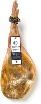Jamon Serrano KIT - Gran Reserva Ham +16 months aged - Bone In (aprox 15-17 Lbs) Includes Ham Stand + Knife + Cover - Spain Gourmet Delicatessen