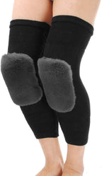 Thicken Cashmere Knee Warmer Cold Weather Thermal Leg Knee Sleeve Cozy Knee Brace Pads Support Protector for Women Men Joint Pain, Arthritis Relief, Injury Recovery, Sports and Outdoor, 1 Pair