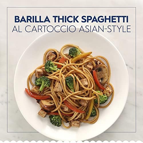 Barilla Thick Spaghetti Pasta, 16 oz. Box (Pack of 20) - Non-GMO, Made with Durum Wheat Semolina - Kosher Certified
