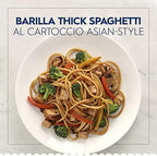 Barilla Thick Spaghetti Pasta, 16 oz. Box (Pack of 20) - Non-GMO, Made with Durum Wheat Semolina - Kosher Certified