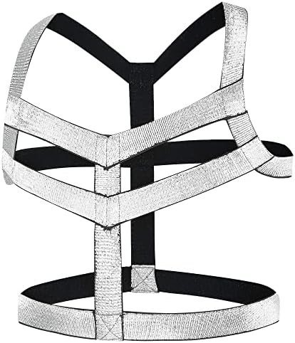 Mens Harness Belt Body Chest Elastic Halter Nylon Shoulder Strap Club Wear Costume