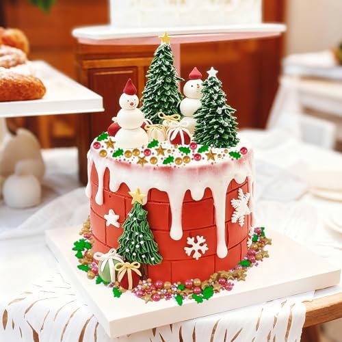 Morofme 3.5 oz Christmas Sprinkles Christmas Tree Sprinkle Holiday Sprinkle Cupcake Topper Mini White Red Pearl Mix Edible Golden Star Christma Candy Sprinkles for Dessert Cake Toppers Cookie