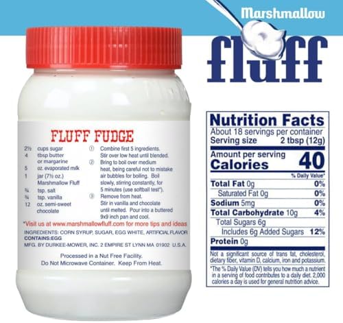 Fluff Marshmallow Spread, Classic Delicious Original Flavor, 7.5oz (Pack of 2)