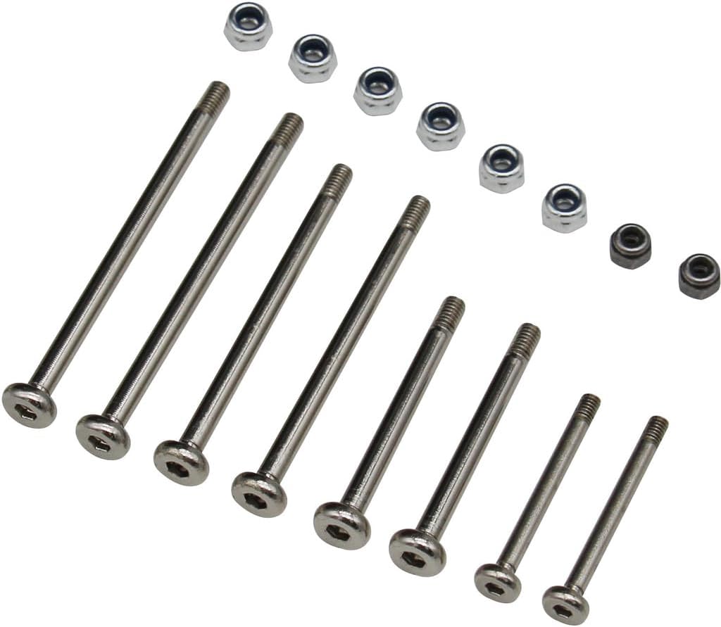 Hot Racing STE1568E08 Hardened Chrome Plated Steel Hinge-Pin Slash/Rustler