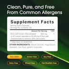 NatureBell Olive Leaf Extract - 240 Capsules - High Strength 50:1 Concentrated Extract with Oleuropein - Immune, Heart & Circulation Support*