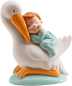 Stork Baby Blue Figure