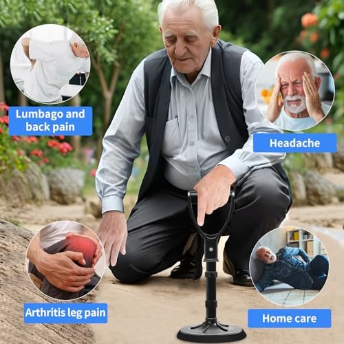 Upgraded Portable Standing Aid with Integrated Reinforced Fixation Buttons and Oversized 7" Base, an Adjustable Standing and Daily Living aid Designed for Seniors (1 Base Plate)