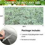 Unves 10'x20' Garden Netting, Bird Netting Mosquito Mesh for Vegetable Fruits Plant Garden Protections, Plant Covers Bug Insect Net Pest Barrier Protect Garden Plant from Birds Bugs