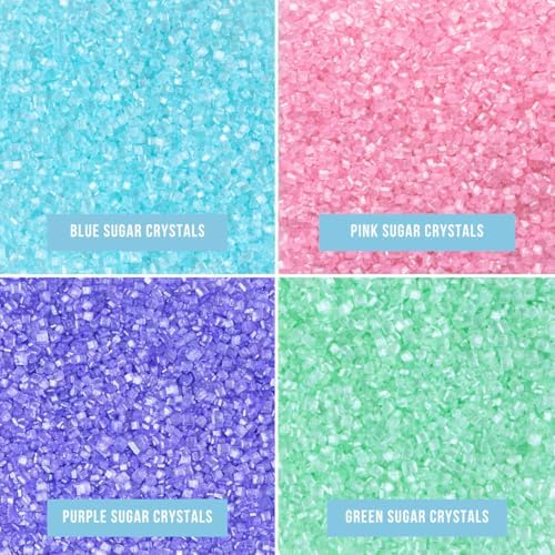 Sweets Indeed Sprinkles, 4 Pack, Edible Sprinkle Mix, Perfect for Cake Decorations, Baking, Ice Cream, Cookies, Cupcake Topper (Pastel Sugar)