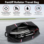 Rollator Travel Bag - Waterproof Wheelchair Bag for Folding Walker, Compact Wheelchair Transport Chair Portable Carry Case Cover for Car & Airplane TSA Traveling (39"Lx16"Wx32"H)