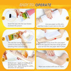 Roller Waxing Kit Roll on Wax Kit Wax Heater Depilatory Wax Roller Kit for Hair Removal for Women Men Sensitive Skin At Home Wax Machine