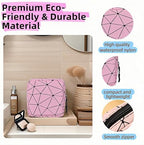Sanitary Napkin Storage Bag Menstrual Cup Pouch Period Bag for Teen Girls Portable Menstrual Pad Sanitary Napkin Storage Tampons Holder for Purse (Pink M)