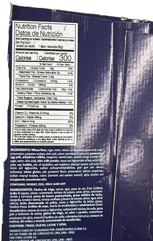 Paneton Gloria Peruvian Fruitcake Panettone 26.5 Oz. (750g)