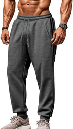 BIVENANT Men's Jogger Sweatpants Loose Baggy Stretch Waist Drawstring Lightweight Casual Athletic Pants with Pockets