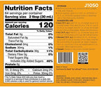 Tea Zone J1050 64 fl.oz Orange Syrup for Tea, Coffee, Sweets, Ice Cream, Cocktails Blending