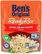 BEN'S ORIGINAL Ready Rice Original Long Grain White Rice, Easy Dinner Side, 8.8 oz Pouch (Pack of 12)