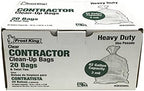 Frost King CB3250 Boxed Heavy Duty Contractor Clean-Up Bags, 32 inch x 50 inch x 3 Mil., 20 Bags, Clear, 1 Count (Pack of 1)