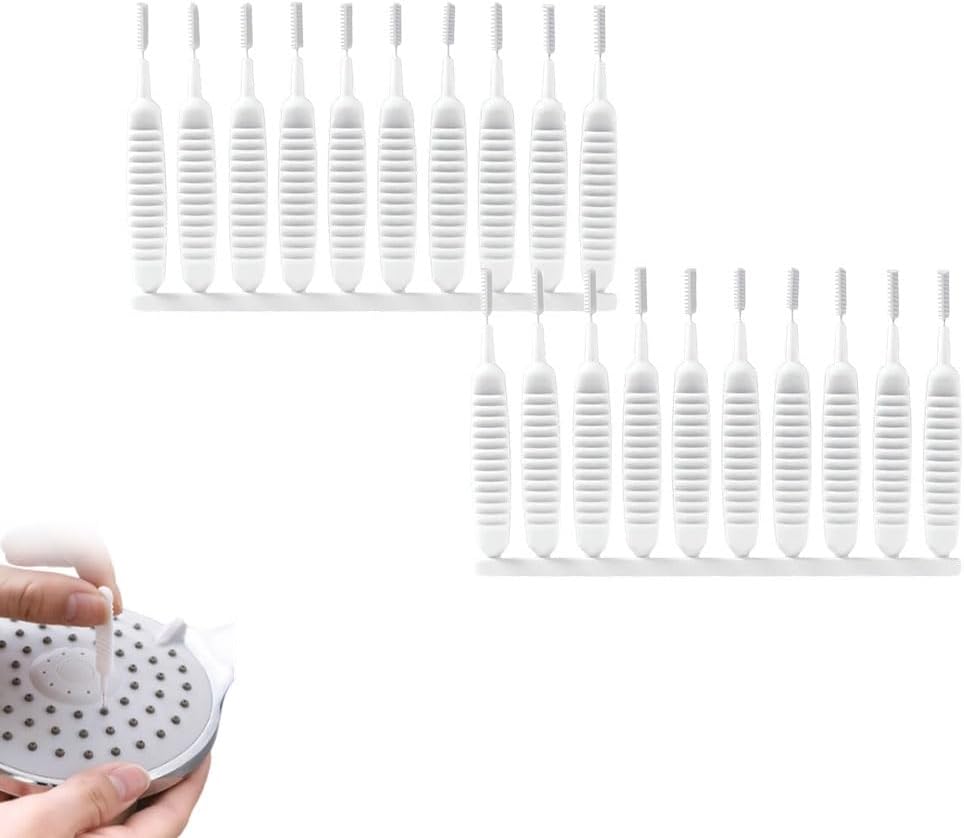 10pcs Gap Hole Anti-Clogging Cleaning Brush, Shower Head Cleaning Brush for Deep Crevice & Small Hole Cleaning, Multi-Purpose Flexible Tube Cleaner Tool (20 PCS)