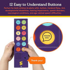 Special Supplies AAC Communication Device for Speech Therapy, Talker Buddy Communication Device for Non Verbal Kids & Adults, Talking Aids for Home or School + Travel Bag (Talker Buddy)