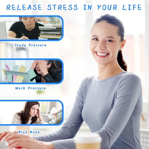 Ortarco 12PCS Acupressure Rings, Anxiety Ring, 6 Colors Acupuncture Ring and Finger Massager, Quiet Fidgets for Classroom, Home and Office Stress Reduction