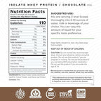 Muscle Feast Grass-Fed Whey Protein Isolate, All Natural Hormone Free Pasture Raised, Whey Isolate Protein Powder for Men and Women, Clean, Gluten-Free, Delicious Isolate Protein - Chocolate, 5lb