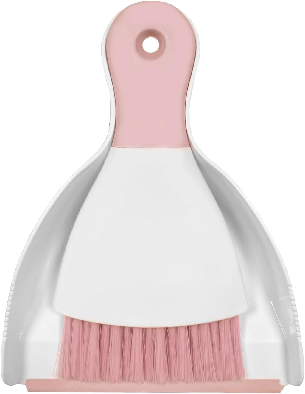 Mini Broom with Dustpan Combo Set Small Dust pan and Brush Set Quick Cleanup Tools for Kitchen Table Keyboards Pets Nest Sofa (Pink)