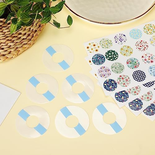 Colarr 80 Pcs Sensor Covers Compatible with Libre 2 Stickers Waterproof Adhesive Patches Transparent Tape Compatible with Libre 2 and 80 Sensor Stickers Set Transparent Adhesive Patches(Flower)