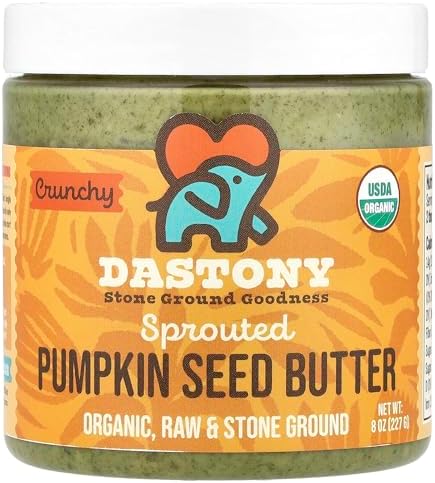 Dastony Sprouted Pumpkin Seed Butter, Crunchy, 8 oz (227 g)