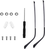 1 Pair Metal Glasses Arm Replacement, Glasses Repair Kit Universal Eyeglasses Replacement, DIY Temples for Eyeglasses Include Screws, Washers, Screwdrivers