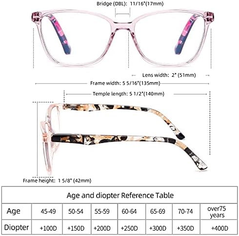 4 Pack Blue Light Blocking Glasses for Women Men,Fashion Square Computer Glasses with Spring Hinge,Anti Eyestrain Eyeglasses(0.0x)