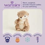 warmies Microwavable & Weighted Stuffed Animals, Otter - Heated Stuffed Animal Plushie for Warmth & Comfort - Cute Soft Plush Toys for Adults & Children (Boys, Girls, Babies & Toddlers)
