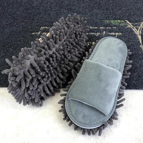 1 Pair Washable Microfiber Dust Mop Slippers Lazy Quick Cleaning Floor Cleaning Bathroom Shoes Cleanning Tools Slipper