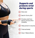 Neo-G Active Wrist Support – For Sports, Golf, Basketball, Football, Yoga, Tennis. For Sprains, Strains, Tendonitis, Injury Recovery - Multi Zone Wrist Compression Sleeve – M