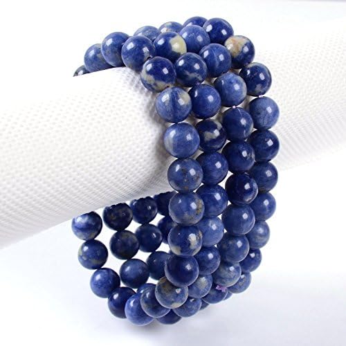 Justinstones 8mm Round Beads Stretch Bracelet 7 Inch Unisex