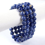 Justinstones 8mm Round Beads Stretch Bracelet 7 Inch Unisex