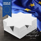 White Beverage Napkins, 2-Ply Disposable Paper Napkins-Bar, Cocktail, Weddings, Birthday, EU Made, (300 Count)