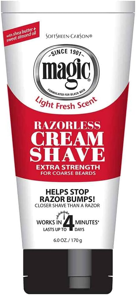 Magic Razorless Cream Shave Extra Strength 6 Ounce (Pack of 6)