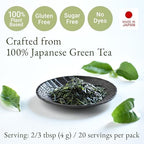 YAMASAN KYOTO UJI Japanese Sencha Green Tea, 100% First-Harvest Loose Leaf, Bright Color, Refreshing Aroma, Well-Balanced and Clean Taste, Unsweetened, Made in Japan, 80g(2.8oz)