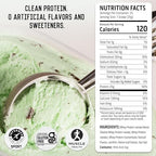 Ascent 100% Whey Protein Powder - Post Workout Whey Protein Isolate, Zero Artificial Flavors & Sweeteners, Gluten Free, 5.5g BCAA, 2.6g Leucine, Military Exclusive, Mint Chocolate Chip 1.7 lb